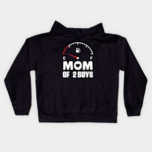 Mom of 2 Boys Mothers Day Birthday Women Kids Hoodie